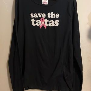Save the ta-tas long sleeve women’s T-shirt